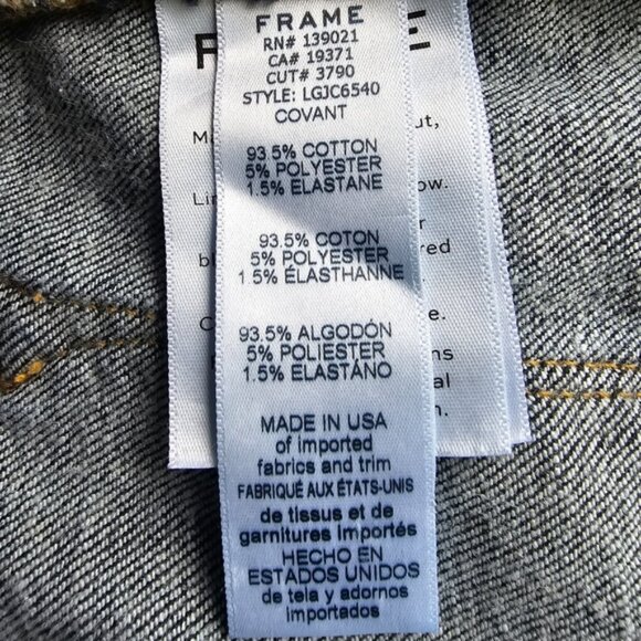 Frame Le Garcon Crop blue Casual Women's Denim Jeans in Size 25, - Picture 9 of 9